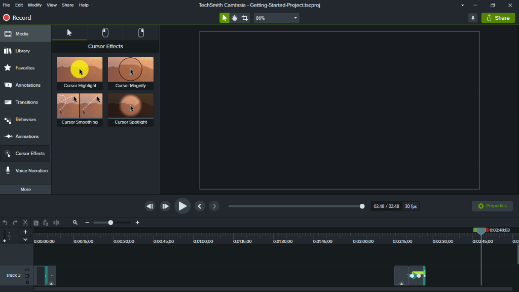 camtasia video editor for pc